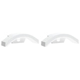 Vidaxx appliques d'extérieur 2 pcs LED avec capteurs fonte d'aluminium blanc
