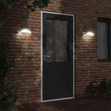 Vidaxx appliques d'extérieur 2 pcs LED avec capteurs fonte d'aluminium blanc