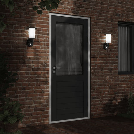 Vidaxx applique d'extérieur avec capteur acier inoxydable noir