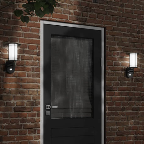 Vidaxx applique d'extérieur avec capteur acier inoxydable noir