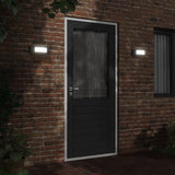 VidaXL appliques d'extérieur 2 pcs acier inoxydable noir