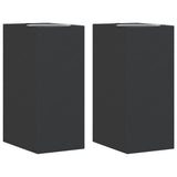 VidaXL appliques d'extérieur 2 pcs fonte d'aluminium noir