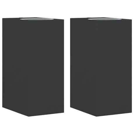 VidaXL appliques d'extérieur 2 pcs fonte d'aluminium noir