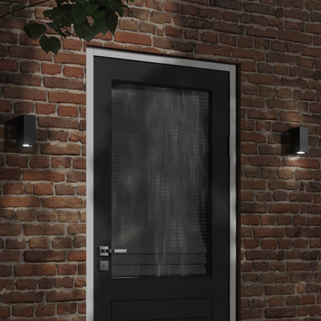 VidaXL appliques d'extérieur 2 pcs fonte d'aluminium noir