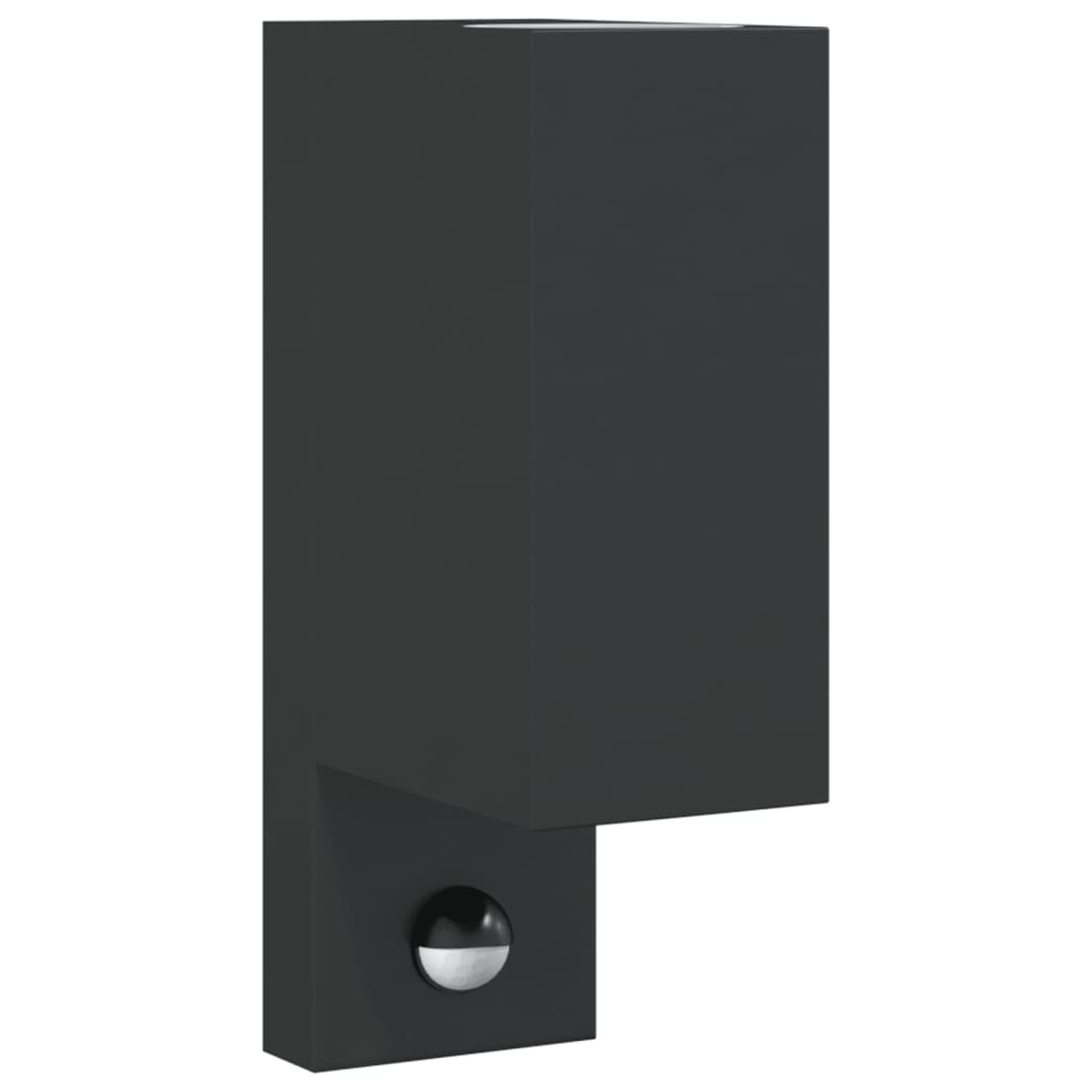 Vidaxx applique d'extérieur avec capteur en fonte d'aluminium noir