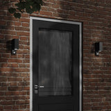 Vidaxx appliques d'extérieur 2 pcs avec capteurs fonte d'aluminium noir