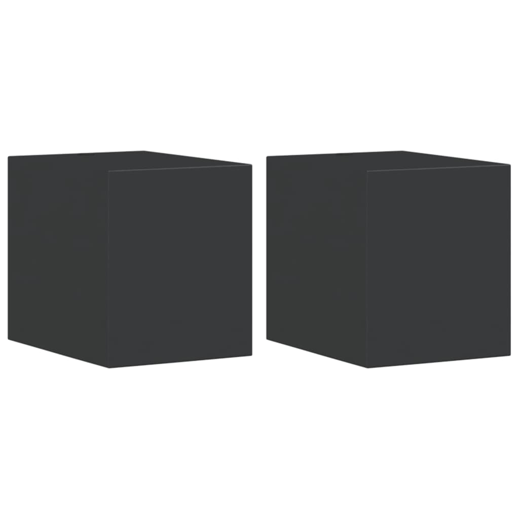 VidaXL appliques d'extérieur 2 pcs fonte d'aluminium noir