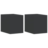 VidaXL appliques d'extérieur 2 pcs fonte d'aluminium noir
