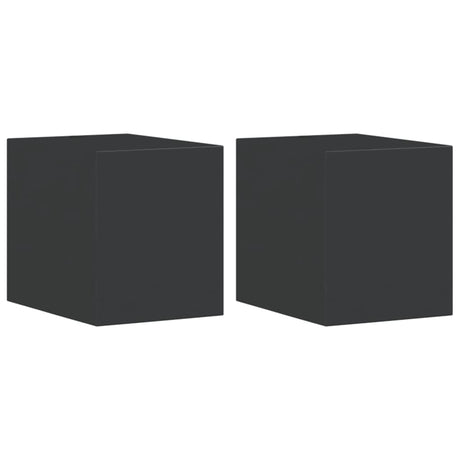 VidaXL appliques d'extérieur 2 pcs fonte d'aluminium noir