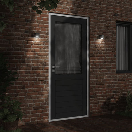 VidaXL appliques d'extérieur 2 pcs fonte d'aluminium noir