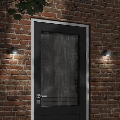VidaXL appliques d'extérieur 2 pcs fonte d'aluminium noir