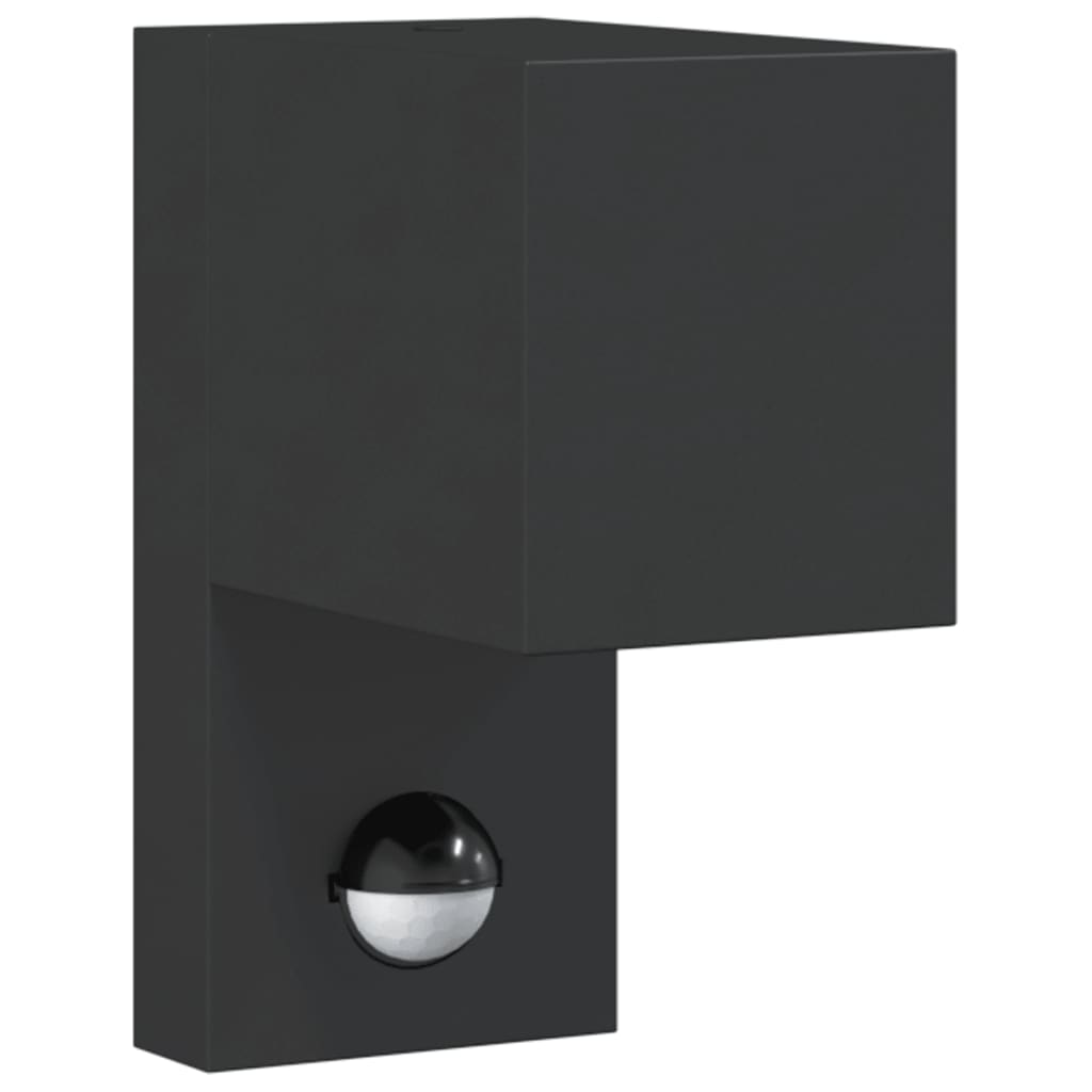Vidaxx applique d'extérieur avec capteur en fonte d'aluminium noir