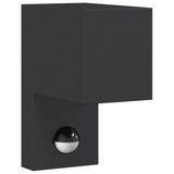 Vidaxx applique d'extérieur avec capteur en fonte d'aluminium noir