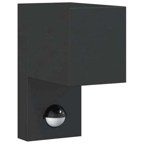 Vidaxx applique d'extérieur avec capteur en fonte d'aluminium noir