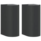 VidaXL appliques d'extérieur 2 pcs fonte d'aluminium noir