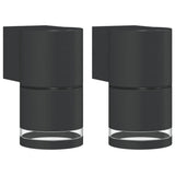 VidaXL appliques d'extérieur 2 pcs fonte d'aluminium noir