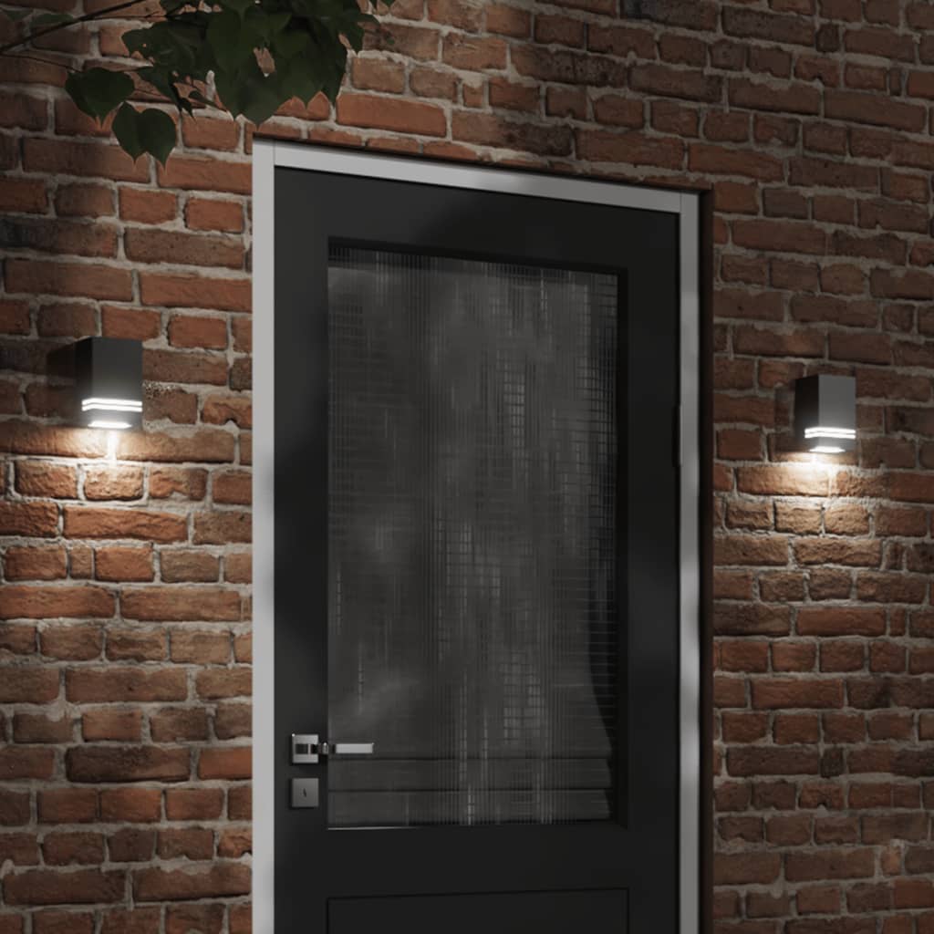 Vidaxx applique d'extérieur acier inoxydable noir