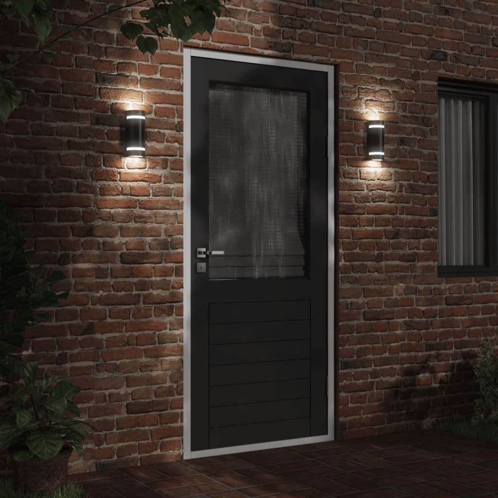 Vidaxx applique d'extérieur en fonte d'aluminium noir