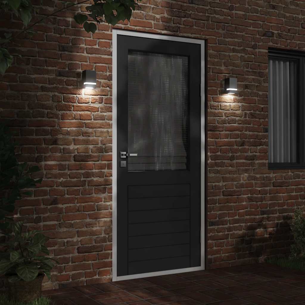 Vidaxx applique d'extérieur acier inoxydable noir