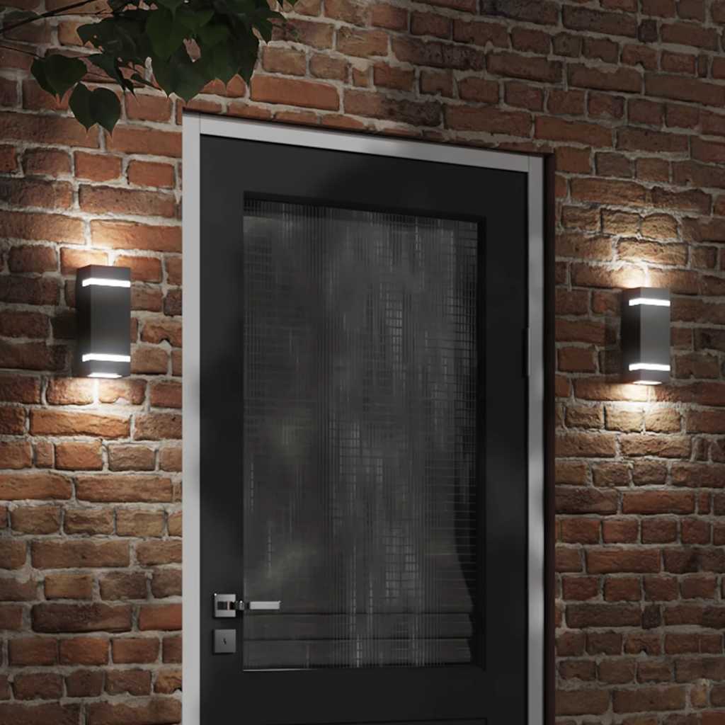 Vidaxx applique d'extérieur acier inoxydable noir