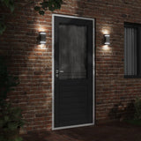 VidaXL appliques d'extérieur 2 pcs acier inoxydable noir