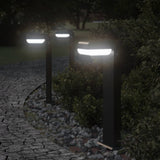 Vidaxx lampes d'extérieur sur pied 3 pcs 50 cm fonte d'aluminium noir
