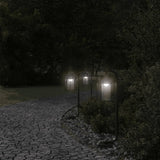 Vidaxx lampadaire d'extérieur 60 cm acier inoxydable noir