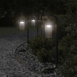Vidaxx lampadaire d'extérieur 60 cm acier inoxydable noir