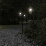 Vidaxx lampadaire d'extérieur 100 cm acier inoxydable noir