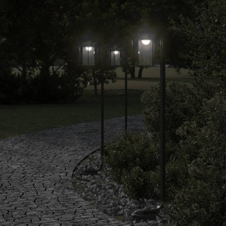 Vidaxx lampadaire d'extérieur 100 cm acier inoxydable noir