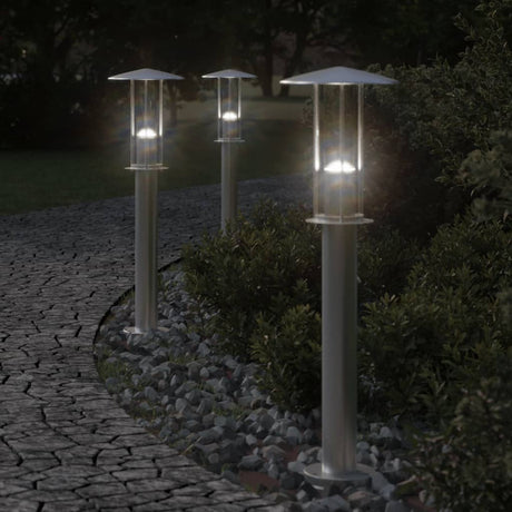 Vidaxx lampadaire d'extérieur 60 cm acier inoxydable argenté