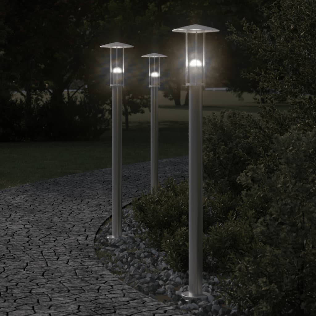 Vidaxx lampadaire d'extérieur 100 cm acier inoxydable argenté
