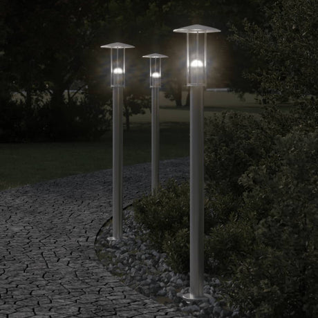 Vidaxx lampadaire d'extérieur 100 cm acier inoxydable argenté