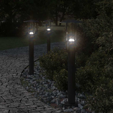 Vidaxx lampadaire d'extérieur 60 cm acier inoxydable noir