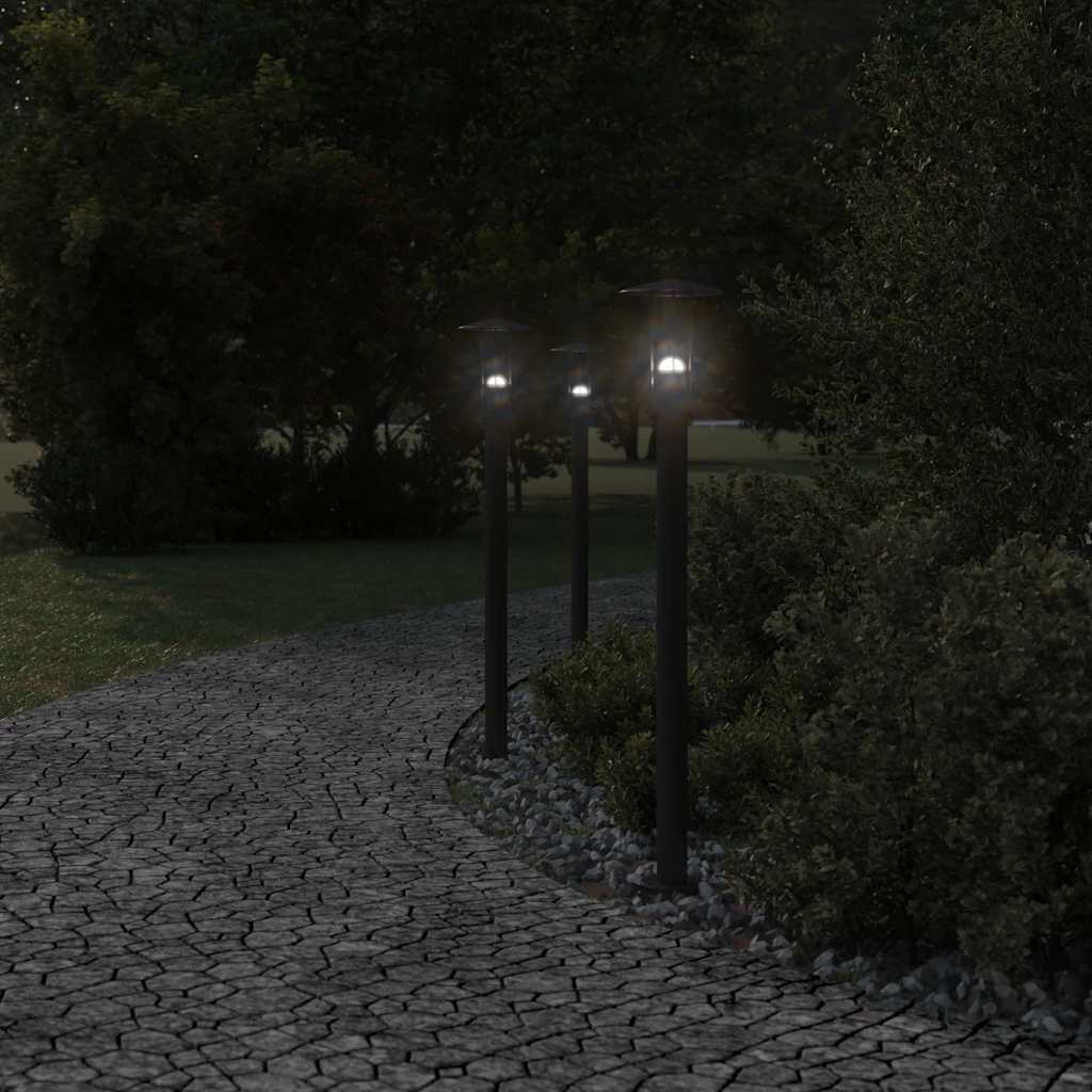 Vidaxx lampadaire d'extérieur 100 cm acier inoxydable noir