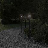 Vidaxx lampadaire d'extérieur 100 cm acier inoxydable noir