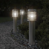 Vidaxx lampadaire d'extérieur 60 cm acier inoxydable argenté