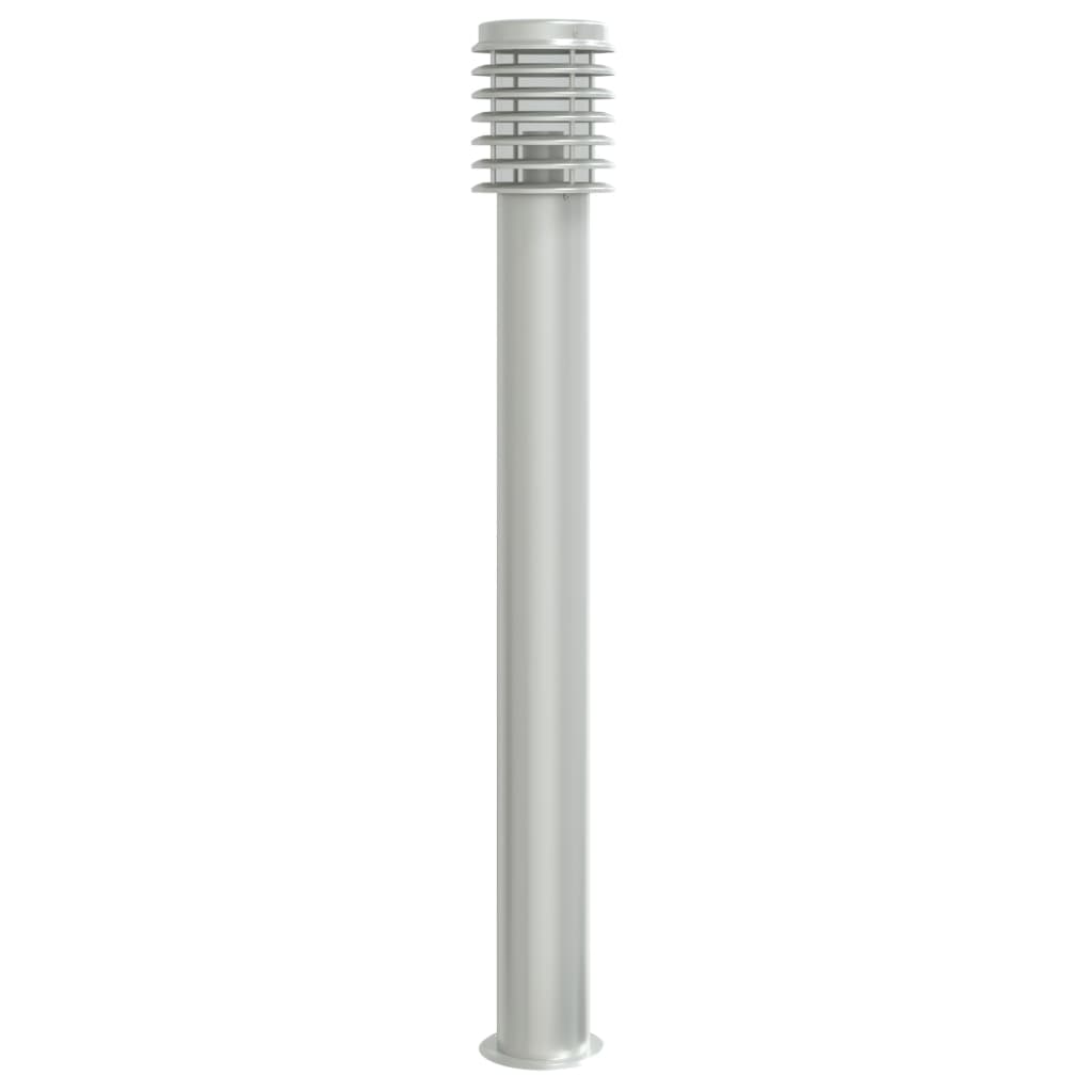 VidaXL lampadaire d'extérieur 110 cm acier inoxydable argenté