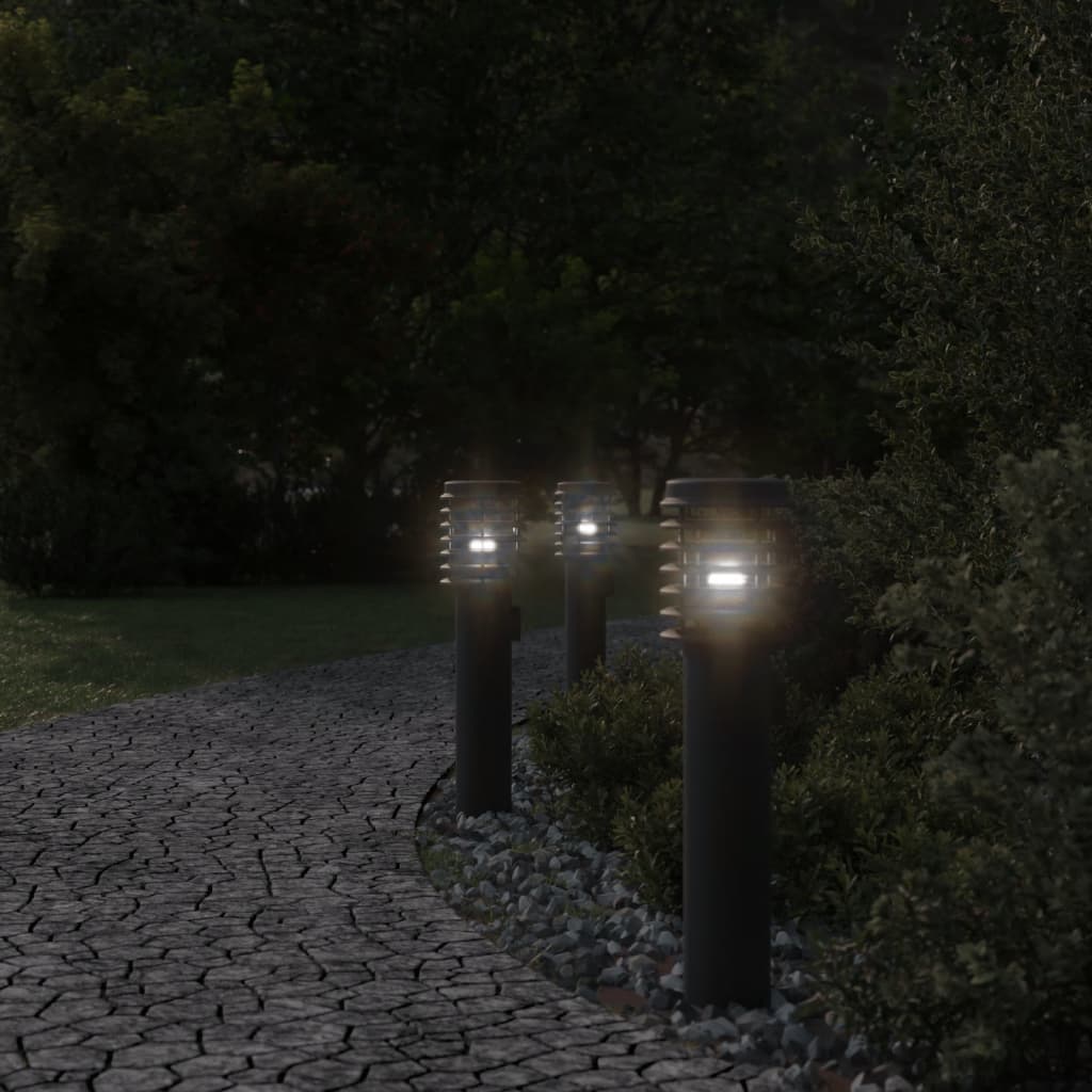 Vidaxx lampadaire d'extérieur 60 cm acier inoxydable noir