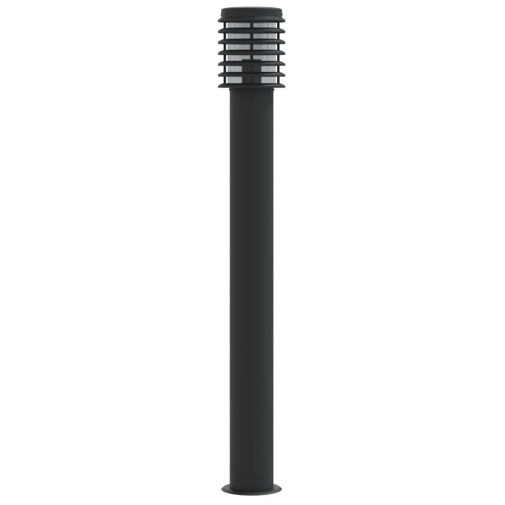 Vidaxx lampadaire d'extérieur 110 cm acier inoxydable noir
