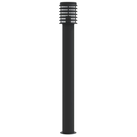 Vidaxx lampadaire d'extérieur 110 cm acier inoxydable noir