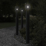 Vidaxx lampadaire d'extérieur 110 cm acier inoxydable noir