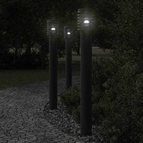 Vidaxx lampadaire d'extérieur 110 cm acier inoxydable noir