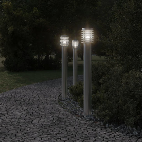 Vidaxx lampadaire d'extérieur avec douille 110 cm acier inoxydable argent