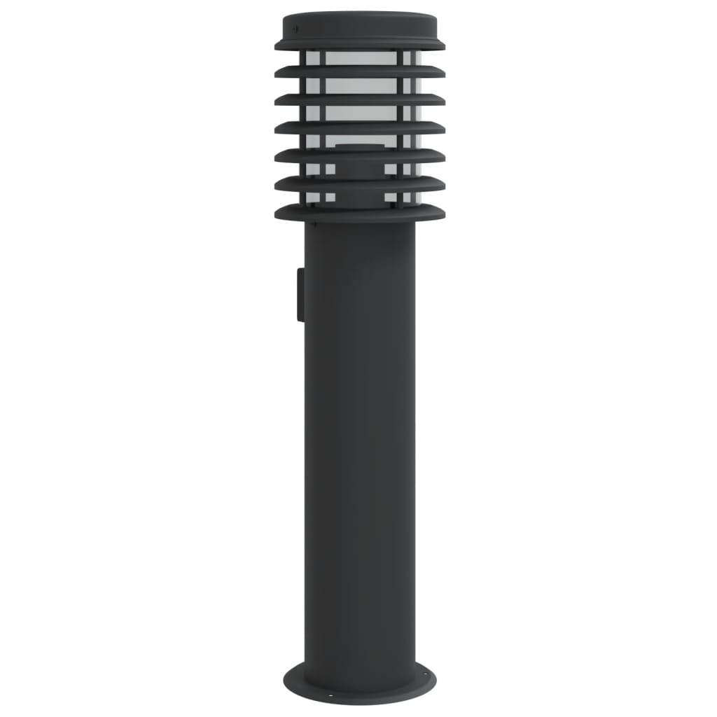 Vidaxx lampadaire d'extérieur avec douille 60 cm acier inoxydable noir