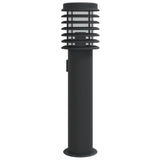 Vidaxx lampadaire d'extérieur avec douille 60 cm acier inoxydable noir