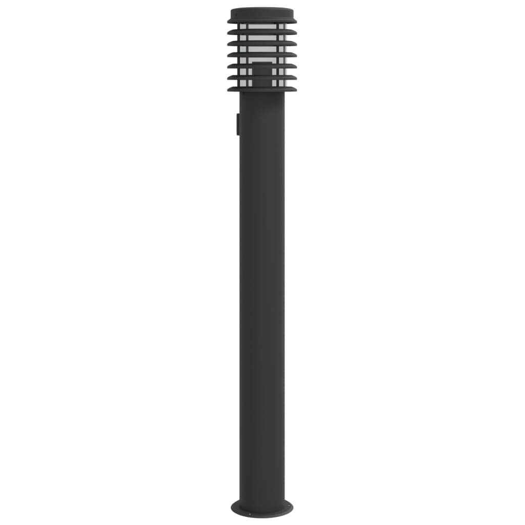Vidaxx lampadaire d'extérieur avec douille 110 cm acier inoxydable noir