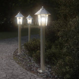 Vidaxx lampadaire d'extérieur 80 cm acier inoxydable argenté