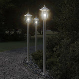 Vidaxx lampadaire d'extérieur 120 cm acier inoxydable argenté