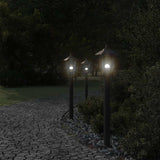 Vidaxx lampadaire d'extérieur 80 cm acier inoxydable noir